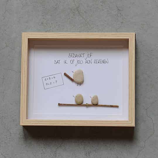 Pebble art Bedankt juf dat ik op jou kon rekenen