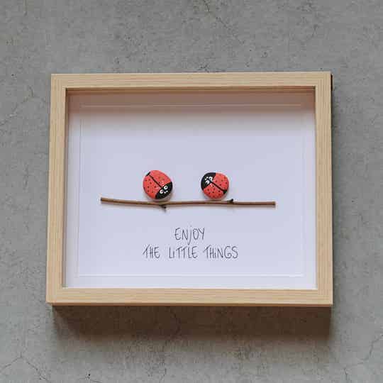 Pebble art Enjoy the little things