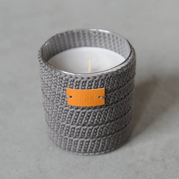 Geurkaars medium Beatrice Grijs