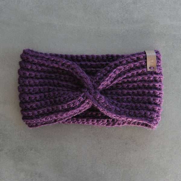 Haarband Jacqueline Aubergine