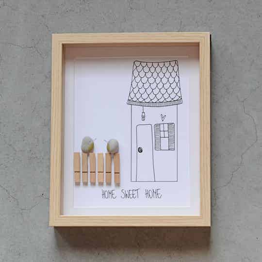 Pebble art Home sweet home