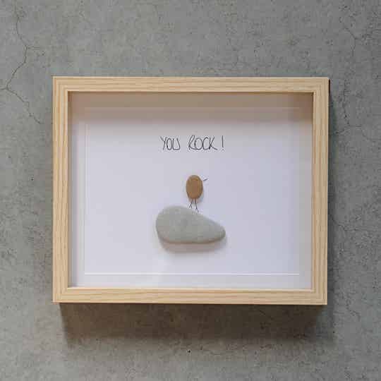 Pebble art  You rock