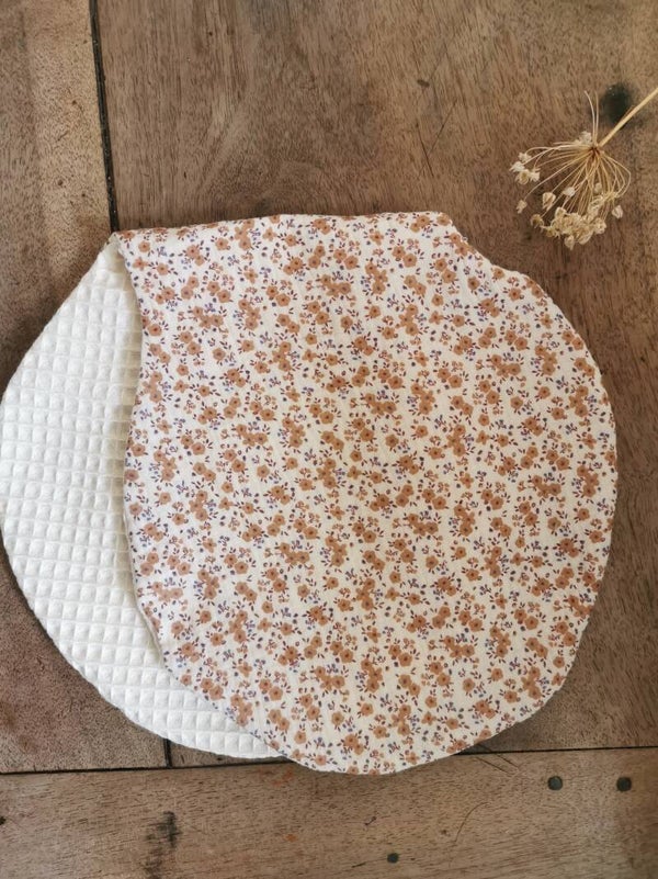 Protège épaule fleurs orangé