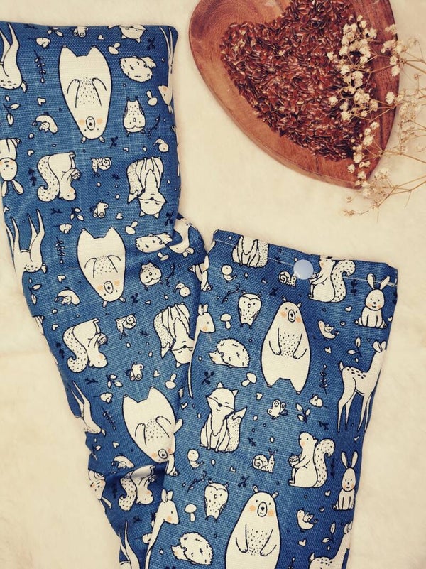 Bouillotte : animaux de la forêt Bleu