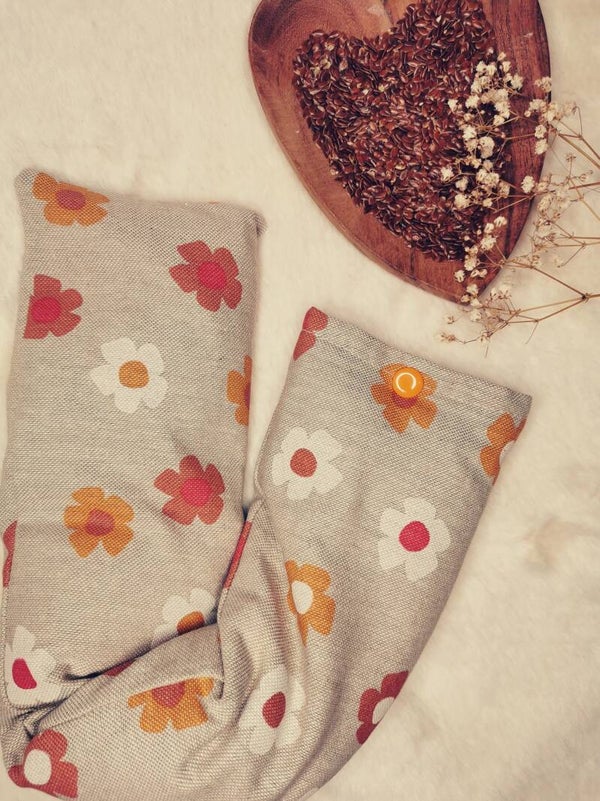 Bouillotte : fleurs 70's