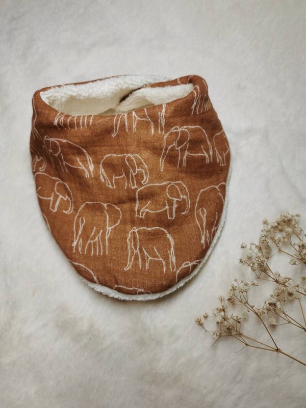 Bavoir de Naissance éléphants