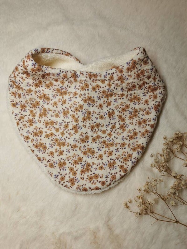 Bavoir de Naissance Liberty orangé