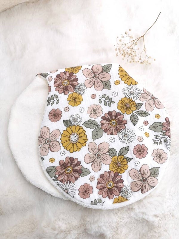 Protège épaule grosse fleurs