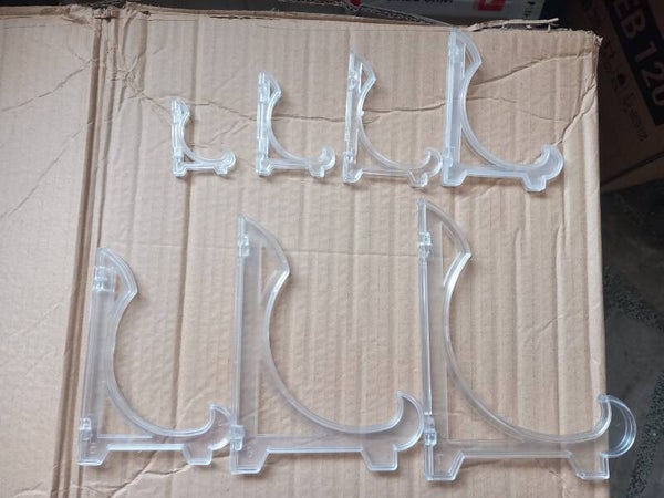Suportes cristal para pratos