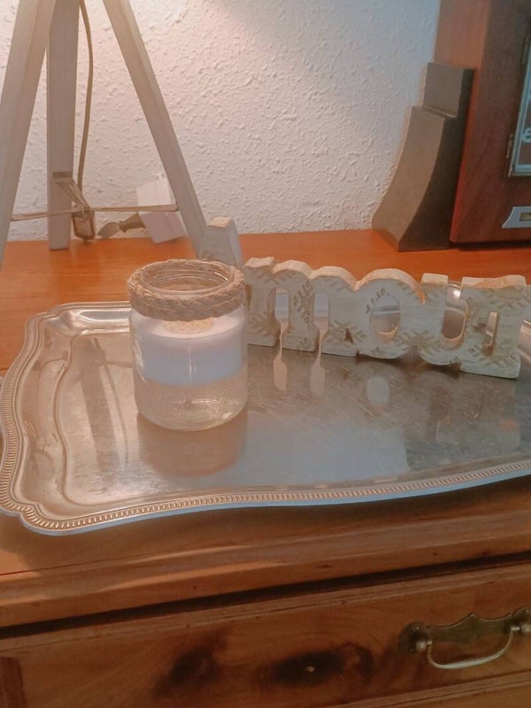 Bougie Gel et cire contenant verre DIY