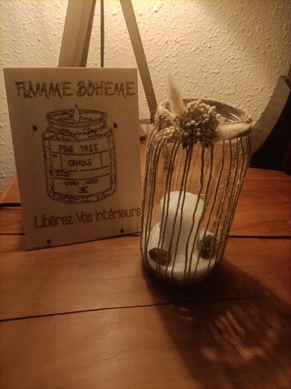 Bougie Bohème d'Hiver