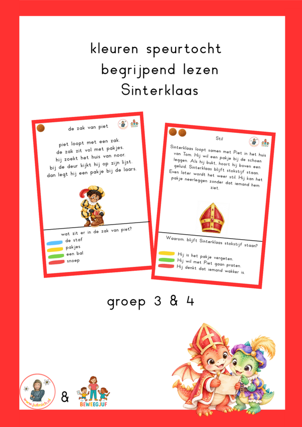 Begrijpend lezen speurtocht sint