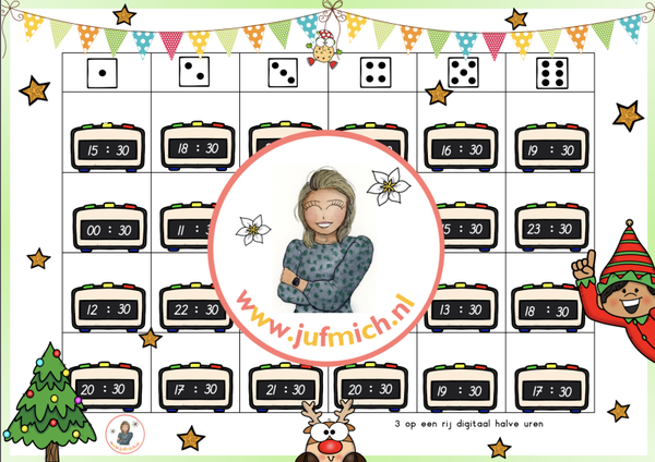 3/4 op een rij digitaal bundel kerst