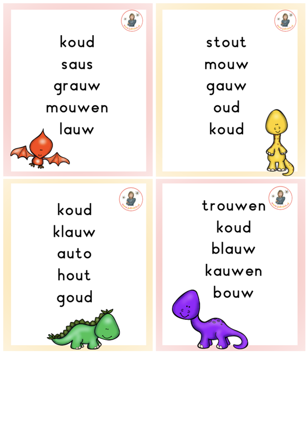 Spelling - speurtocht au/ou versie 2 lezen