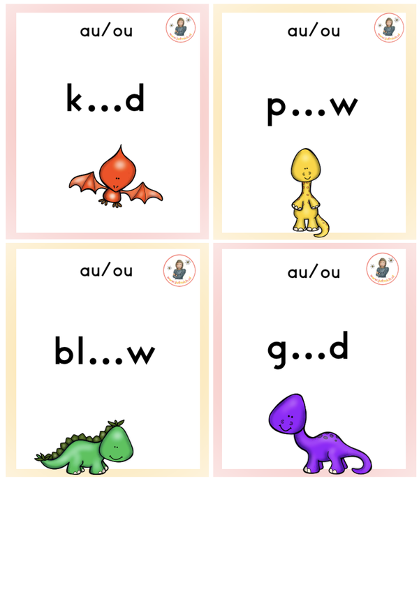 Spelling - speurtocht au/ou versie 1 schrijven