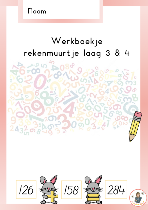 Rekenmuur werkboekje laag 3-4