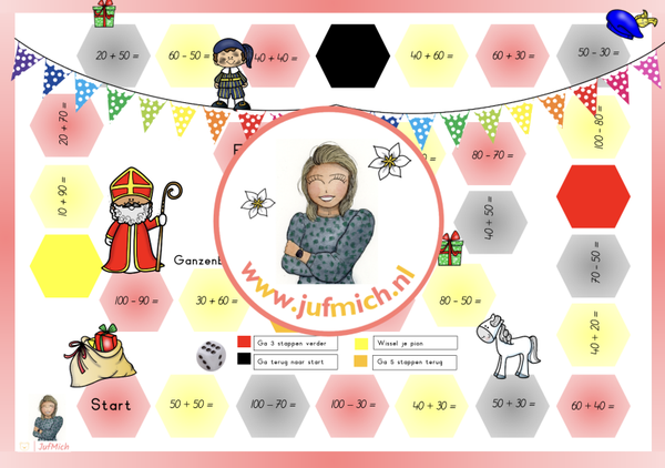 Ganzenbord sommen bundel sint