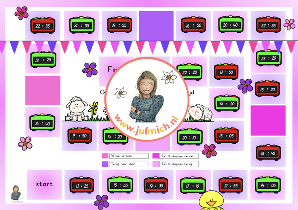 Ganzenbord digitaal overige tijd lente