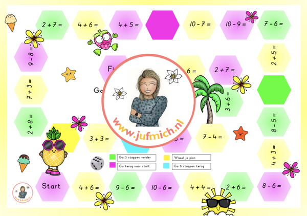Ganzenbord sommen bundel zomer