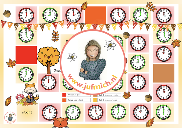 Ganzenbord analoog bundel herfst