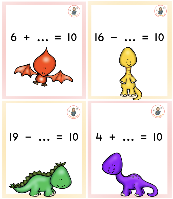 rekenmuur laag 1 - Speurtocht 6+...=10 & 16-...=10