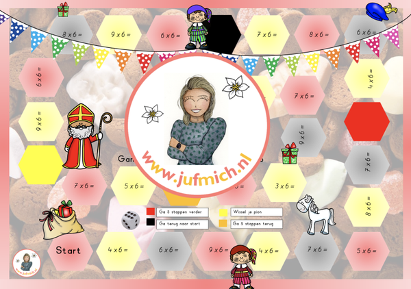 Ganzenbord keersommen bundel sint