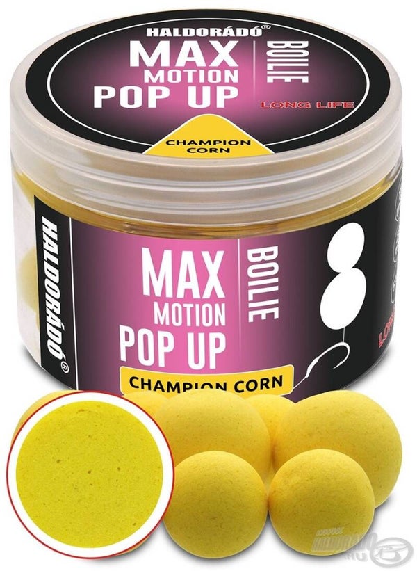 HALDORADO MAX MOTION Boilie Pop Up 16, 20 mm - Champion Corn