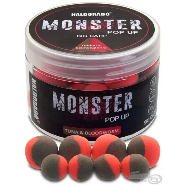 HALDORADO MONSTER Pop Up Big Carp - Thunfisch & Mückenlarve