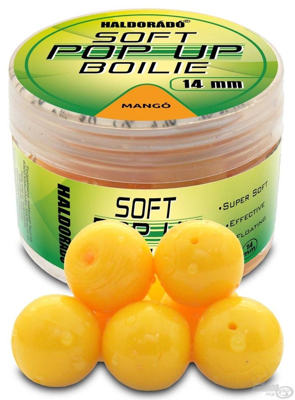 HALDORADO Super Soft Pop Up Boilie 14 mm - Mango