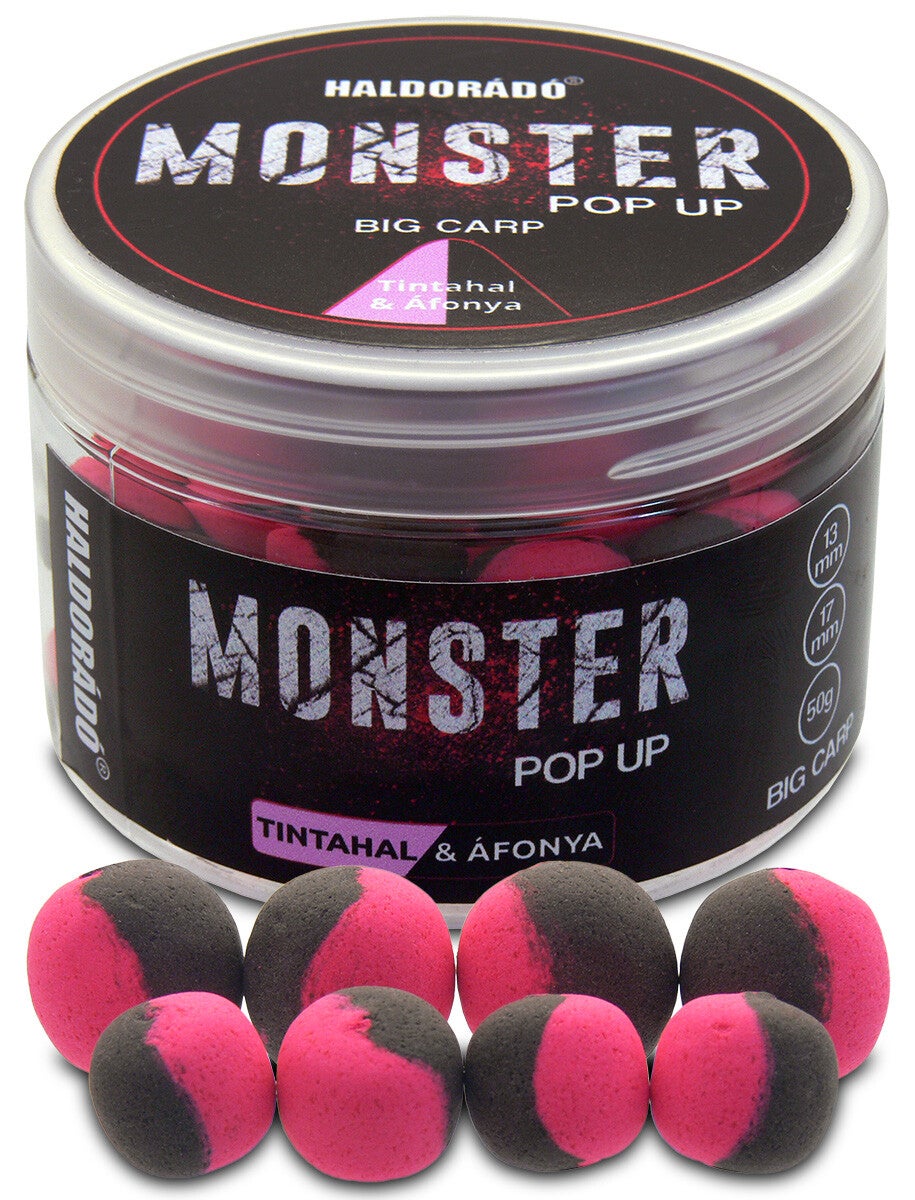 HALDORADO MONSTER Pop Up Big Carp - Tintenfisch & Blaubeere
