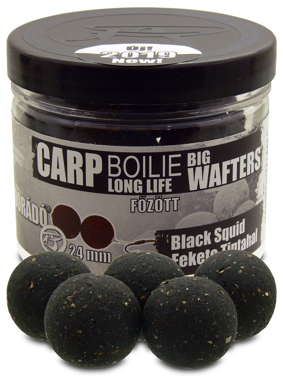 HALDORADO Ausgewogener gekochter Köderboilie - Schwarz Tintenfisch