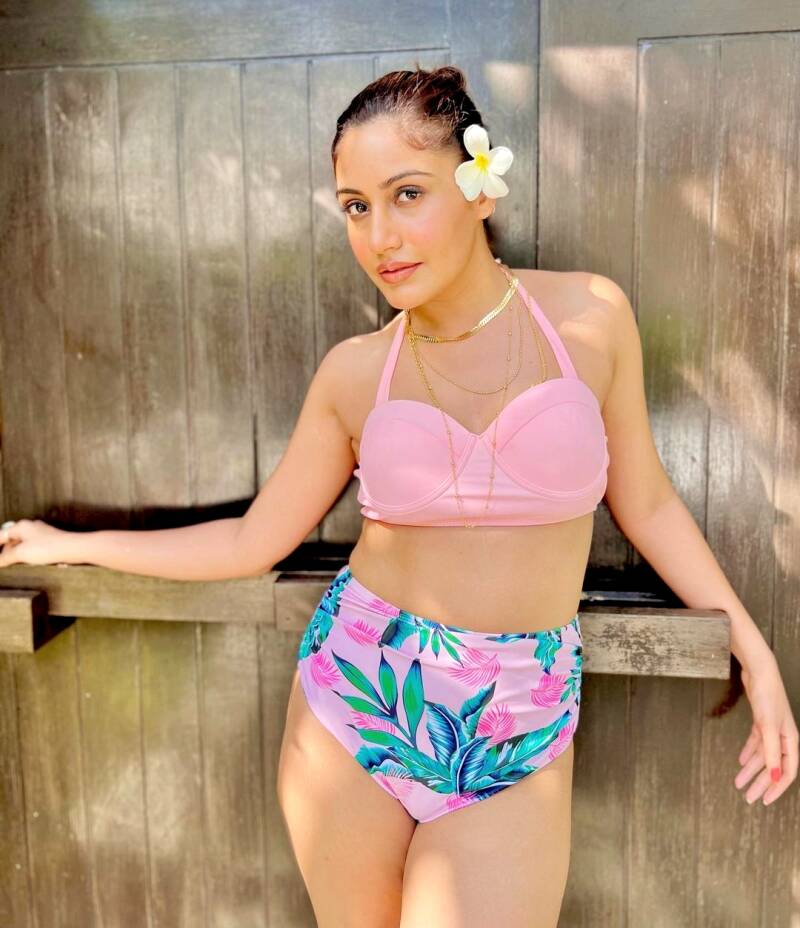 Surbhi Chandna pink bikini hot 