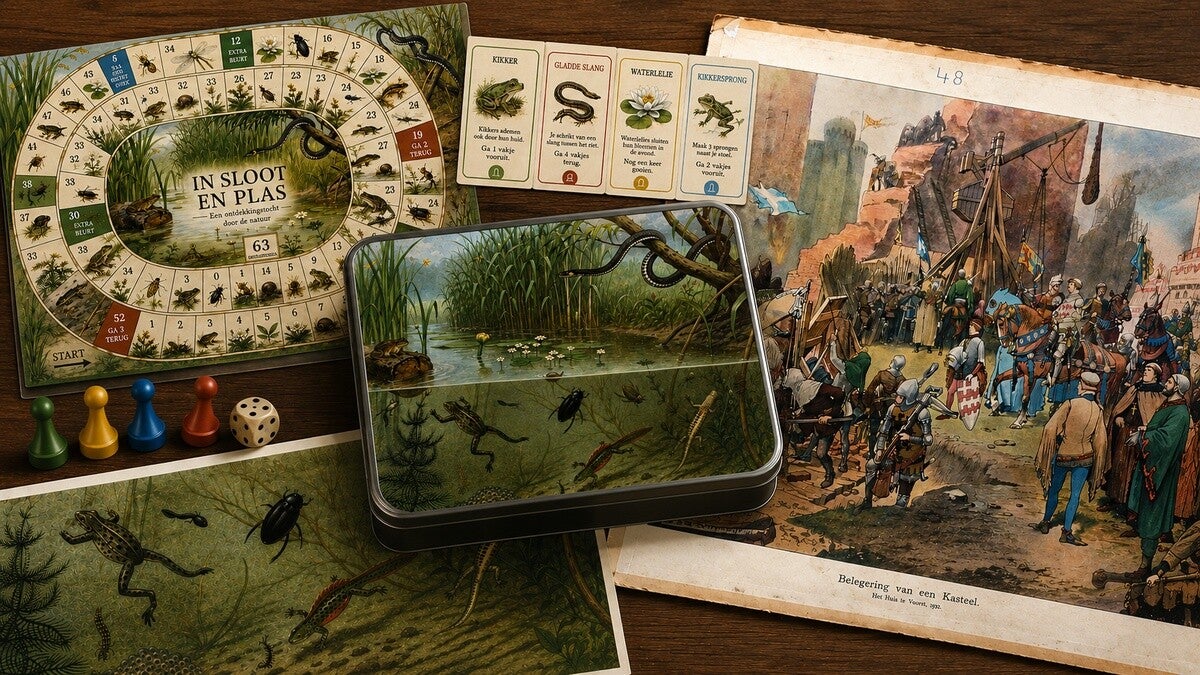 Schoolplaten, spelletjes, puzzels