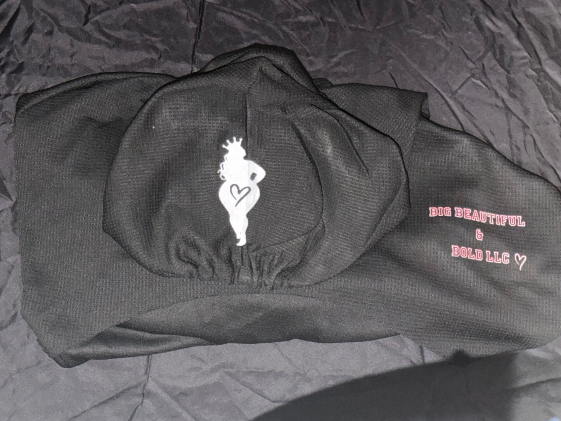 Black logo cropped hoodie