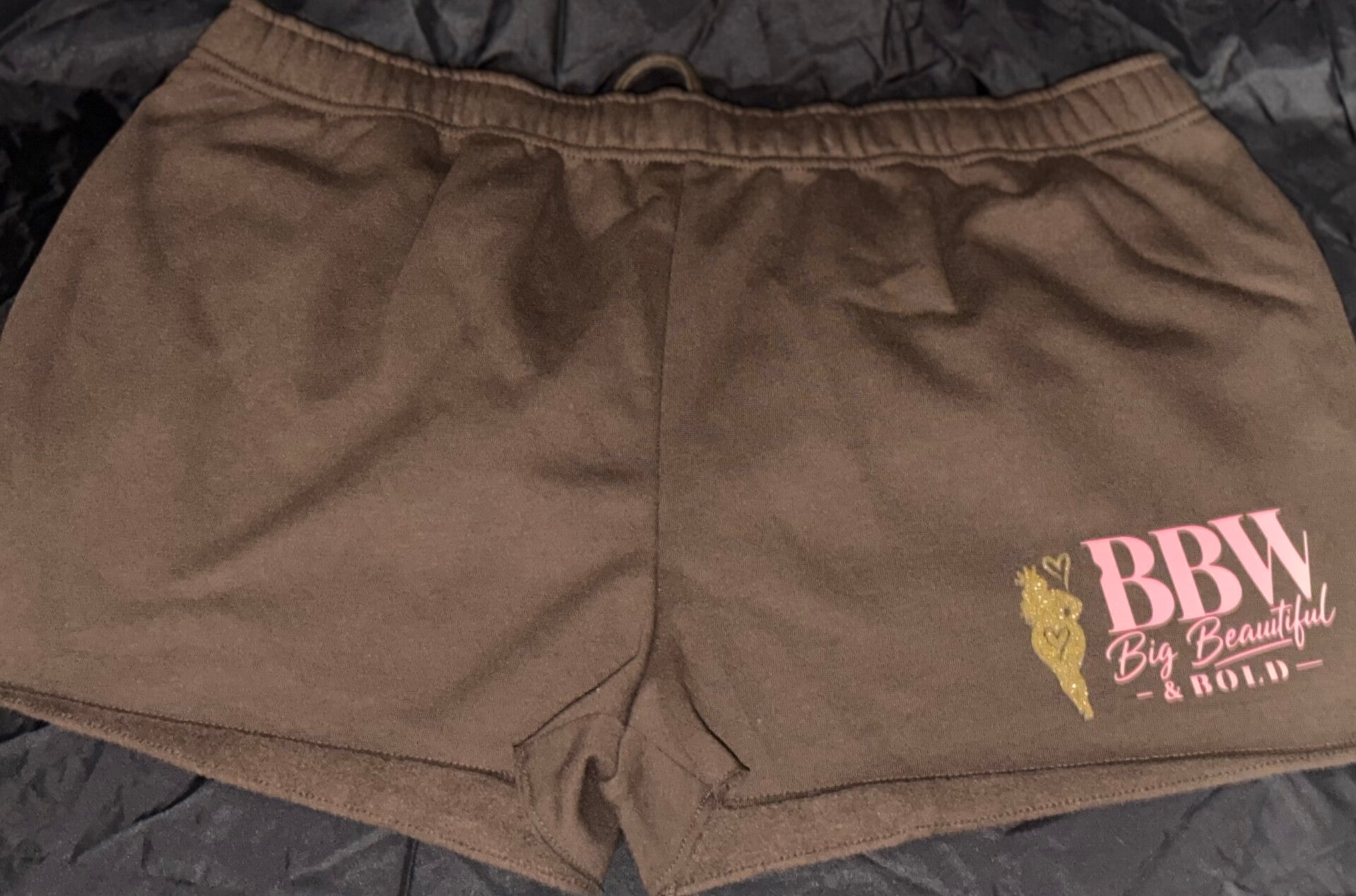 Brown logo shorts