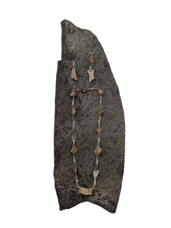 Fossil Necklace / Quartzite Wallhanging