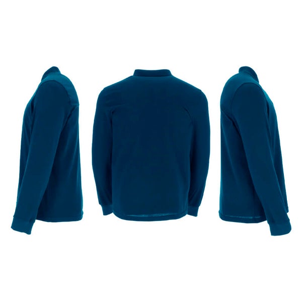 ⚤ POLO ADULTO "SACAÑET" [Azul marino orión] (Polycotton)