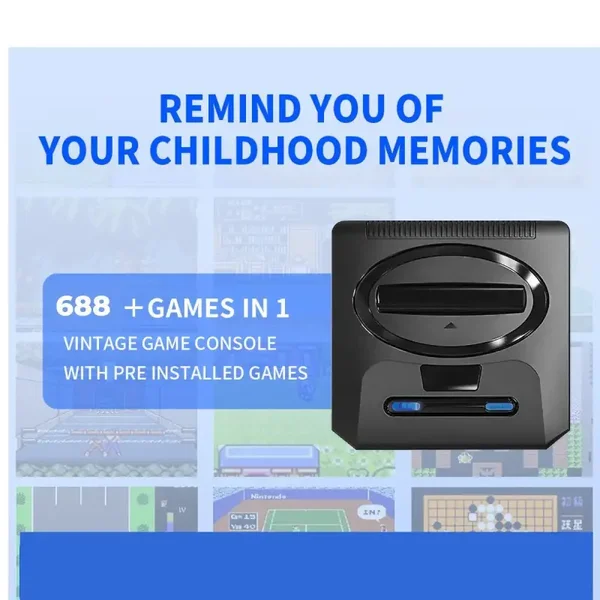 sega genesis retro console 688 16 bit games