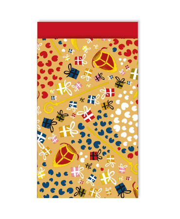 Cadeauzakje Sinterklaas Feest maat M per 5 stuks