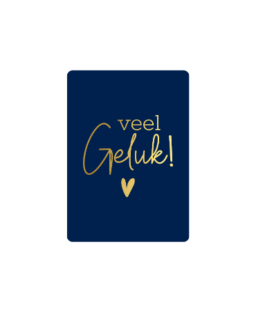 Cadeaukaart - Veel geluk hartje