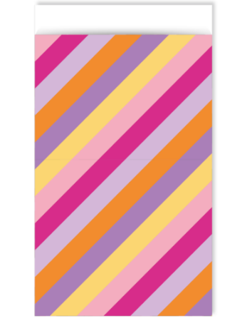 Cadeauzak stripes maat XL(A4) per 5 stuks