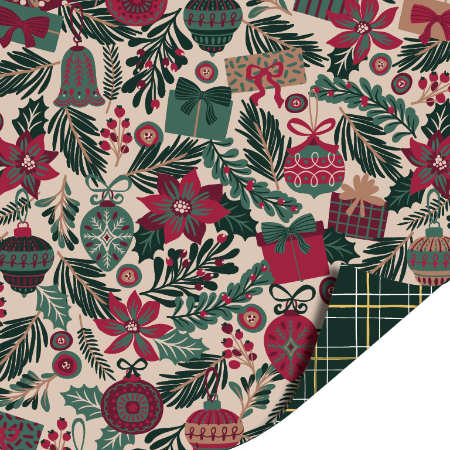 Kersttakjes - Kerstruit Groen KP 70cm x 2mtr