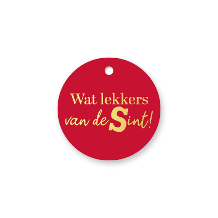 Cadeaulabel - Wat lekkers van de Sint per 2 stuks