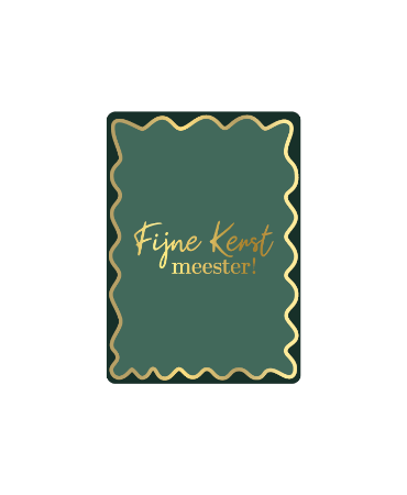 Cadeaukaart - Fijne kerst meester