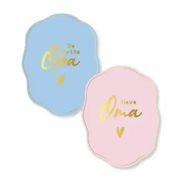 Opa & Oma lijst per 4 stuks