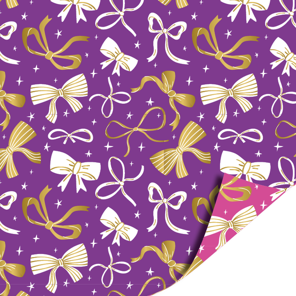 Bows Purple - Bows Pink 70cm x 2mtr