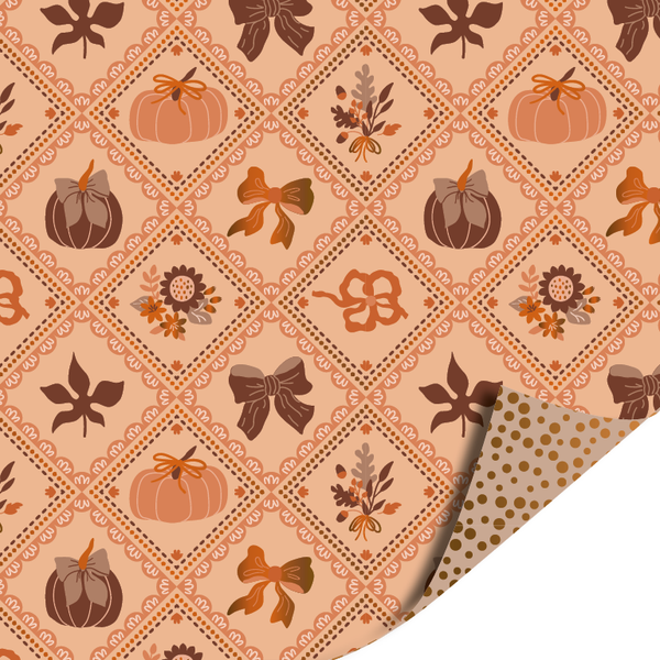 Luxury Pumpkins - Dots Beige Gold 70cm x 2mtr