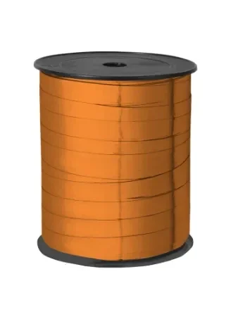Paporlene krullint metallic oranje 10mm x 3mtr