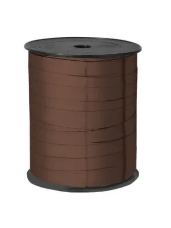 Paporlene krullint metallic bruin 10mm x 3mtr