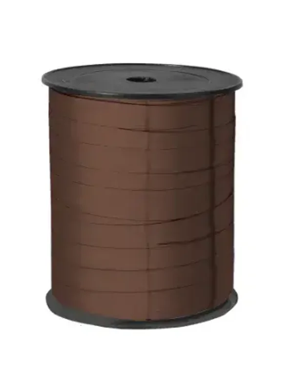 Paporlene krullint metallic bruin 10mm x 3mtr
